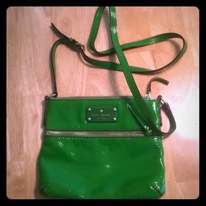 Green Patent Leather Kate Spade Crossbody Bag